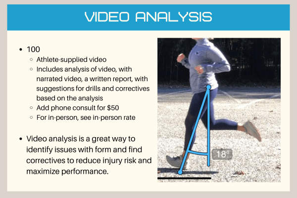 A video analysis of a person running on a track.